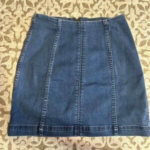 Free People Jean Skirt